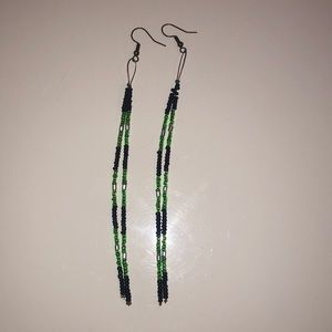 Long beaded earrings